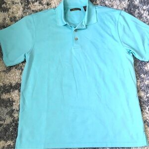Men's Light Blue Polo Shirt Cubavera XL